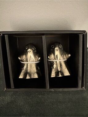 Ost Silver GHOST Salt & Pepper Shakers Duo